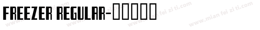Freezer Regular字体转换